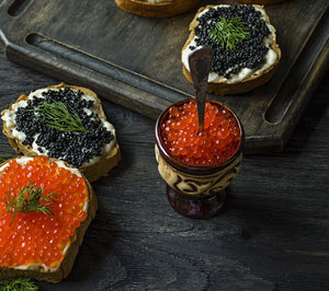 Caviar and champagne is a gastronomic pleasure!